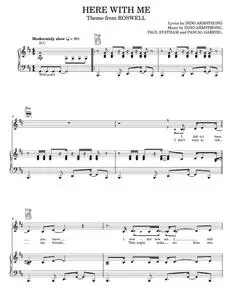 Here With Me - Dido, TV Theme Song (Piano-Vocal-Guitar)