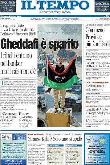 IL Tempo - Nazionale 2011.08.24