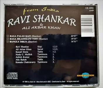 Ravi Shankar & Ali Akbar Khan - From India (1995) {Music Of The World} **[RE-UP]**