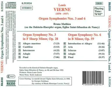 Bruno Mathieu - Louis Vierne: Organ Symphonies Nos. 3 and 6 (1996)