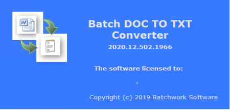 Batch DOC to TXT Converter 2020.12.502.1966
