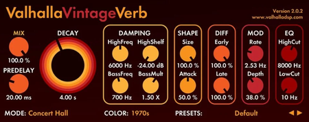 Valhalla DSP Valhalla VintageVerb v3.0.0