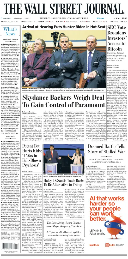 The Wall Street Journal 11 January 2024 / AvaxHome