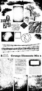 Vectors - Grunge Elements Mix 2