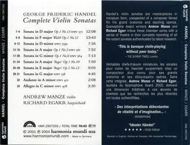 Andrew Manze, Richard Egarr - Handel: Complete Violin Sonatas (2004)