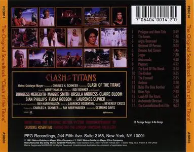 Laurence Rosenthal - Clash Of The Titans (The Original Soundtrack) (1981) {1997 PEG Recordings/Sony Music Special Products}