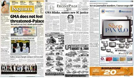 Philippine Daily Inquirer – August 07, 2009