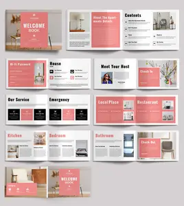 Welcome Book Layout Design Template Landscape 773252661