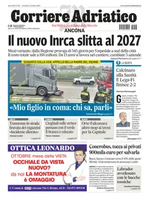 Corriere Adriatico Ancona - 16 Ottobre 2025