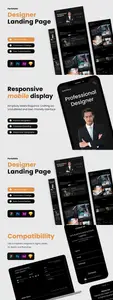 Portofolio Professional Designer Landing Page BEKM8SR
