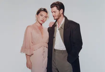 Florence Pugh & Andrew Garfield by Heather Hazzan for Bustle October 2024