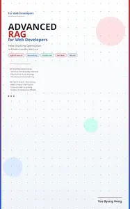 Advanced RAG for Web Developers: From Chunking Optimization to Production Architecture (AI for Web Developers Series Book 2)