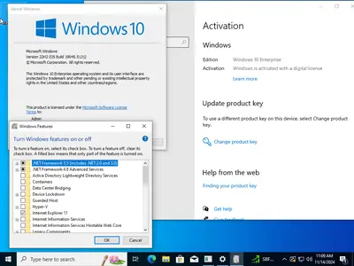 Windows 10 Enterprise 22H2 build 19045.5131 Preactivated (x64) Multilingual November 2024