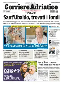 Corriere Adriatico Pesaro - 26 Novembre 2024