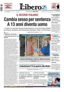 Libero - 22 Dicembre 2025