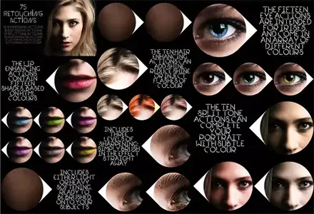 75 Retouching Photoshop Actions Pack for Portraits