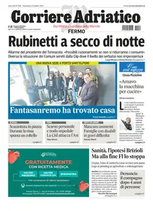 Corriere Adriatico Fermo - 19 Ottobre 2025