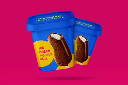 EE - Ice Cream Container Mockups F6C5LH6