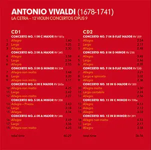 Antonio Vivaldi - Rachel Podger - La Cetra: 12 Violin Concertos [Official Digital Download 24bit/96kHz] (2012)