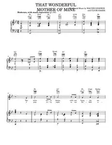 That Wonderful Mother Of Mine - Eddy Arnold, Henry Burr (Piano-Vocal-Guitar)