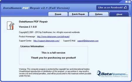 DataNumen PDF Repair 2.1 Retail
