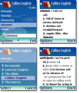 Mobile Systems MSDict Collins English Dictionary Complete and Unabridged v4.10 S60 SymbianOS