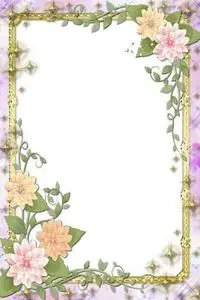 Flowers Frame for Photoshop