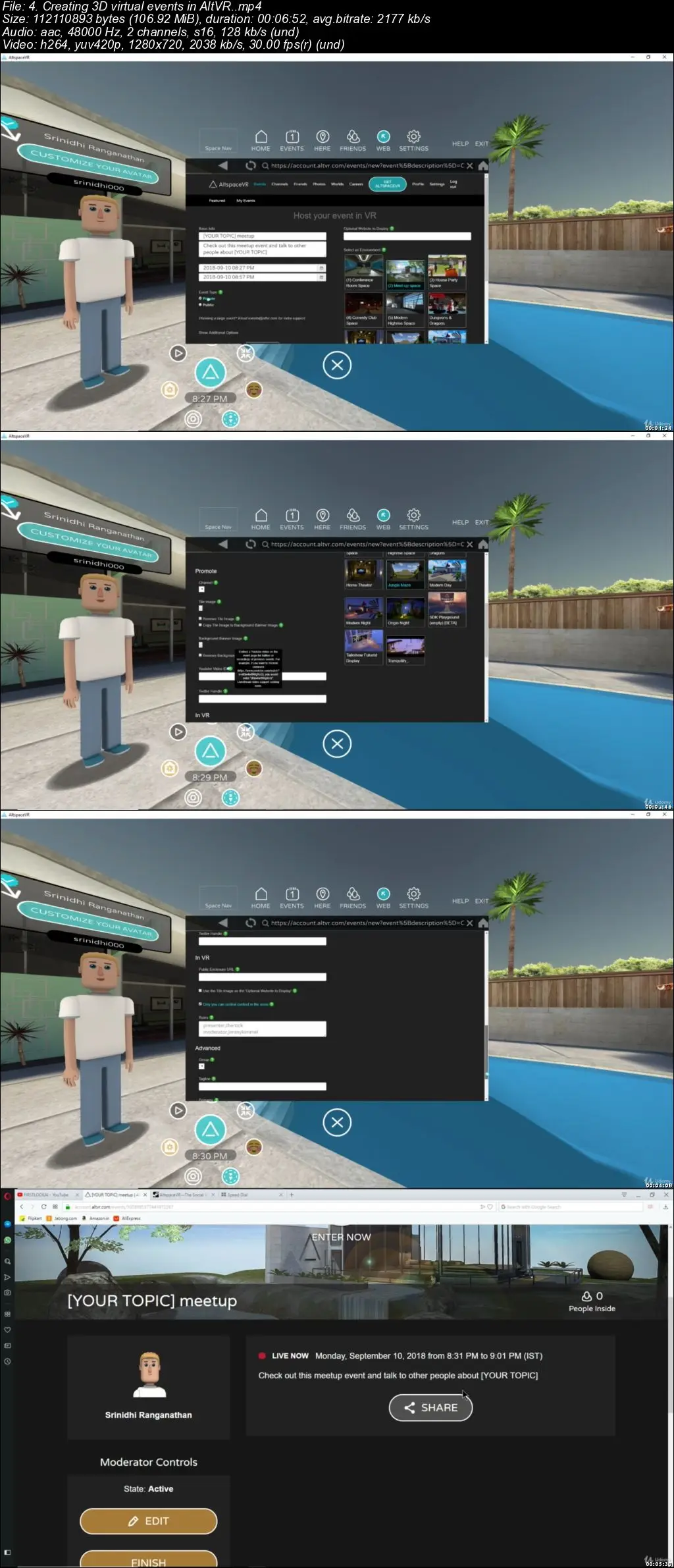 Create your own virtual 3D events in VR in 2020 (Updated)