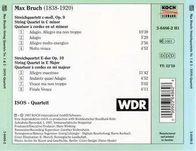 ISOS Quartet - Max Bruch: String Quartets No. 1 & 2 (1997)