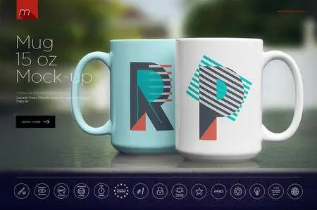CreativeMarket - Mug 15 oz Mock-up