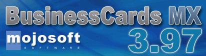 MojoSoft BusinessCards MX 3.97