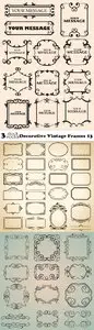 Vectors - Decorative Vintage Frames 13