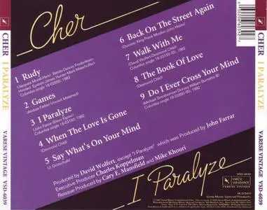 Cher - I Paralyze (1982) [1999, Remastered Reissue]