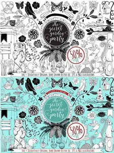 CreativeMarket - 441 Hand Drawn Vector Design Resouce