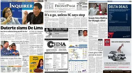 Philippine Daily Inquirer – August 18, 2016