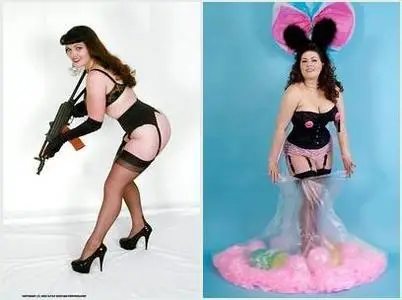 Kate`s PinUps: Guns and Gams & Chocolate Bunny (Set 7,8)