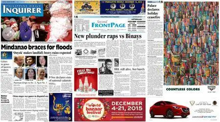 Philippine Daily Inquirer – December 19, 2015