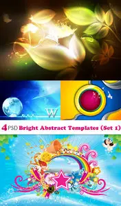 PSD - Bright Abstract Templates (Set 1)