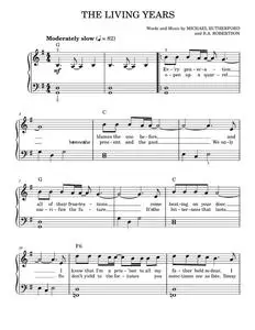 The living years - Mike + The Mechanics (Easy Piano)