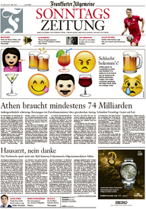 Frankfurter Allgemeine Zeitung am Sonntag, 12. Juli 2015
