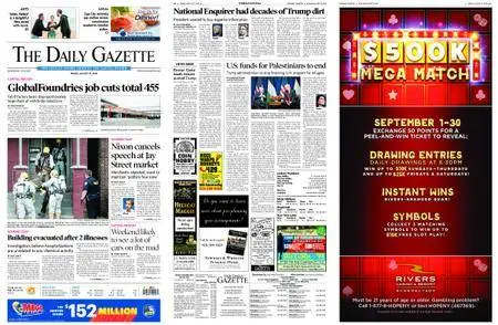 The Daily Gazette – August 31, 2018