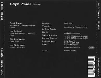 Ralph Towner - Solstice (1975) {ECM 1060}