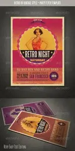 GraphicRiver Retro Style Party Flyer