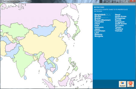 East Asia Interactive Map Quiz 7.0