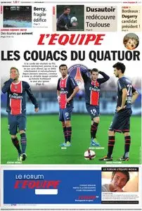 L'Equipe du Mardi 8 Novembre 2011