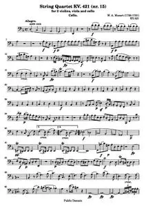 MozartWA - String Quartet KV. 421 (nr. 15)