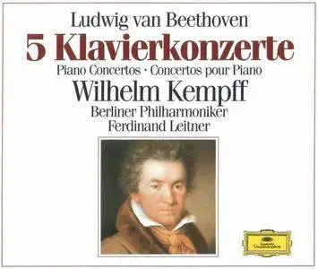 Wilhelm Kempff, Berliner Philharmoniker, Ferdinand Leitner - Beethoven: 5 Piano Concertos (1998)