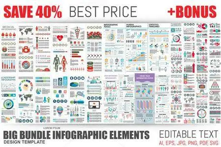 CreativeMarket - Bundle Infographic Elements