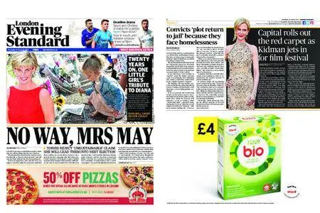 London Evening Standard – August 31, 2017