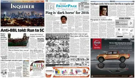 Philippine Daily Inquirer – May 22, 2015